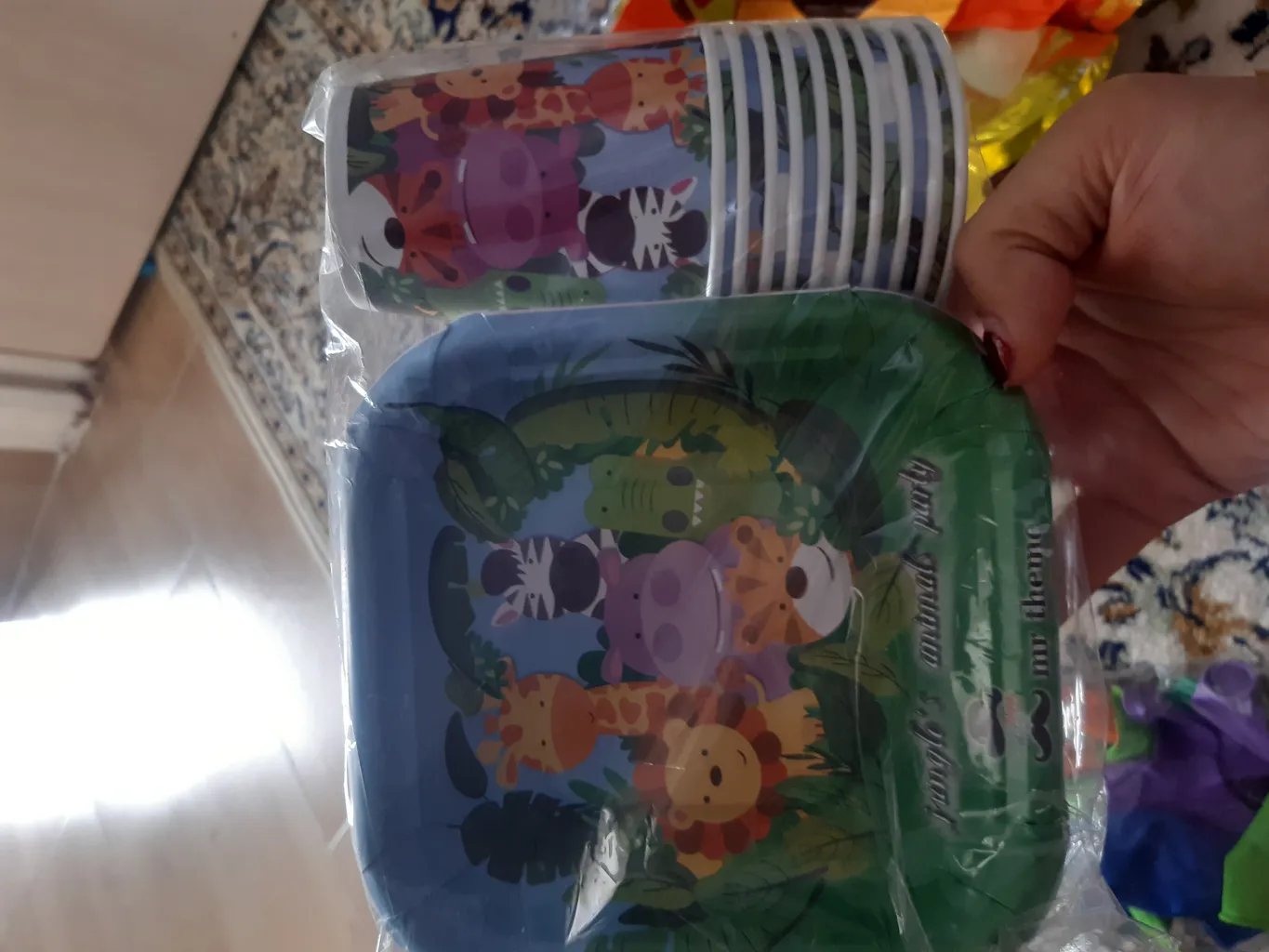 مجموعه 74 عددی تم تولد مستر تم طرح حیوانات جنگل کد 3