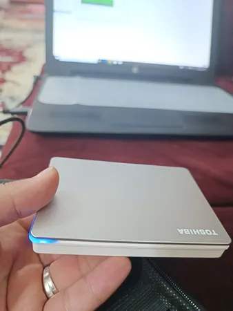 هارد اکسترنال توشیبا مدل Canvio Flex ظرفیت دو ترابایت دارای رابط USB Type-A 3.2