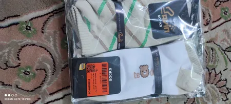 جوراب زنانه مدل خرسی مجموعه 5 عددی