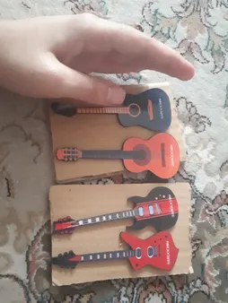 نشانگر کتاب باروچین مدل گیتار کد bk-20 بسته 4 عددی