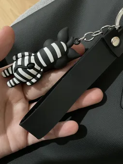 جاکلیدی دخترانه مدل سیلیکونی طرح گورخر