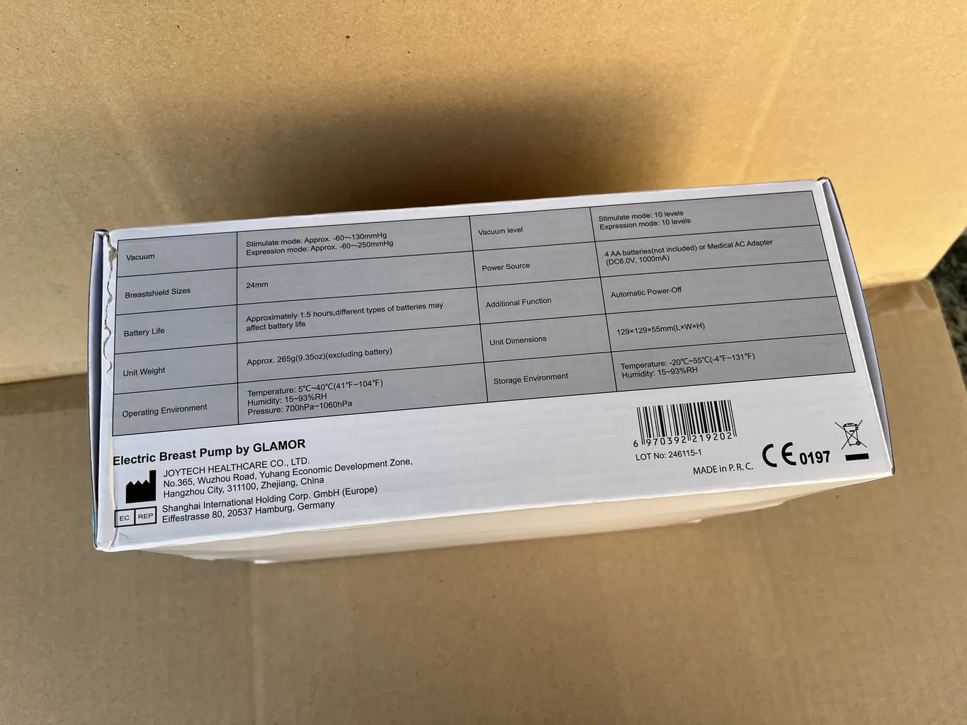 شیردوش برقی گلامور مدل Prestige LD202