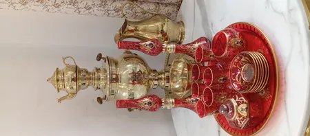 سرویس چای خوری 17 پارچه مدل شاه عباسي