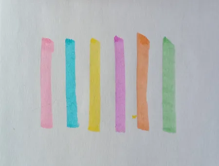 ماژیک علامت گذار مدل طرح پاستلی مجموعه 6 عددی