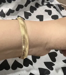 تجریه خرید النگو طلا 18 عیار زنانه طلای مستجابی مدل اسپرلوس کد A1 سایز 1