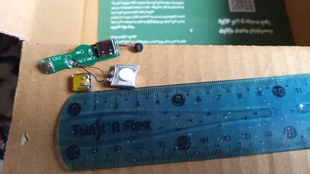 باتری لیتیوم یون قابل شارژ مدل AIR-01 ظرفیت 25 میلی آمپر ساعت