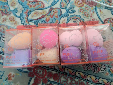 پد آرایشی مدل تخم مرغی مجموعه 8 عددی