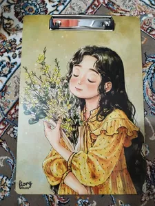 تجریه خرید تخته شاسی مستر راد مدل دختر جنگل کد fiory 2396 سایز A4