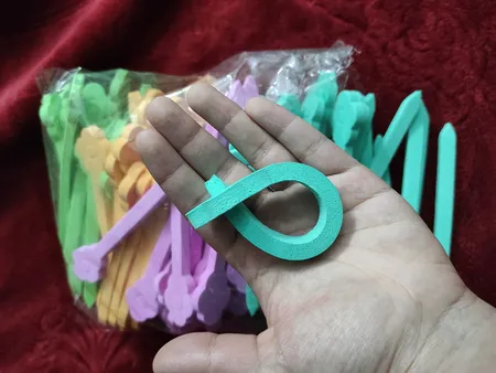 بیگودی مو مدل فومی بسته 100 عددی