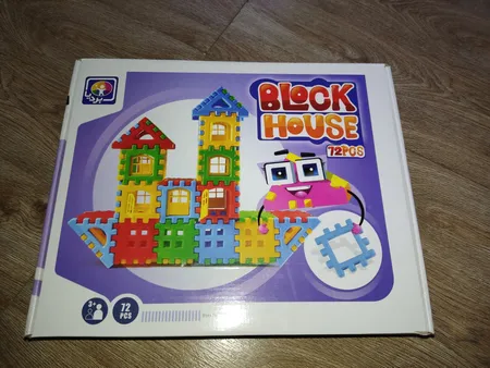 بازی ساختنی بلوک های خانه سازی 72 تکه