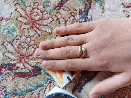 انگشتر مدل آغوش کد agh-brg