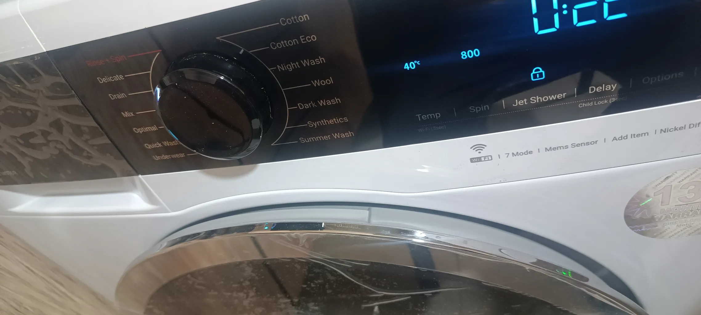 ماشین لباسشویی اتوماتیک دوو مدل LM-861WB ظرفیت 8 کیلوگرم