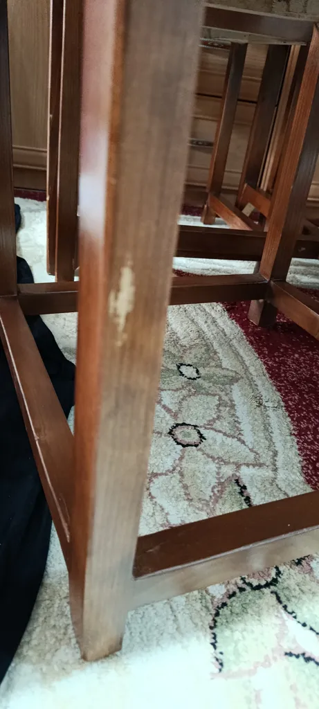 میز و صندلی ناهارخوری 4 نفره مدل کمجا مربع V04