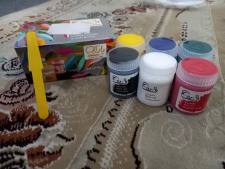 گواش 6 رنگ پارس مدل 006