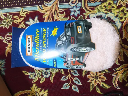 اسفنج شستشوی خودرو هانسه طرح مخملی مدل نانو