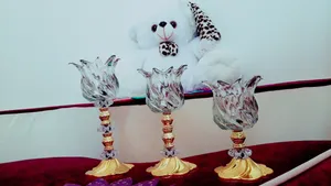 تجریه خرید شمعدان طرح لاله پیچ کد 09040066 مجموعه 3 عددی