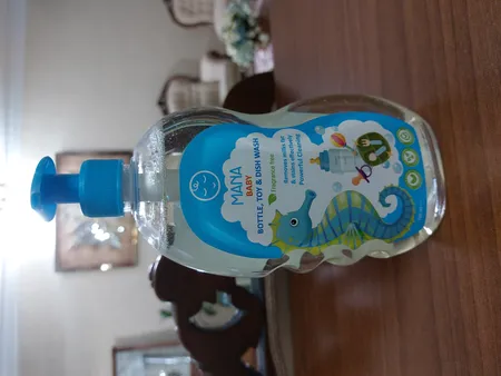 مایع شوینده و ضدعفونی کننده شیشه شیر مانا مدل پمپی حجم 750 میلی لیتر