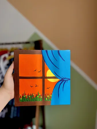 بوم نقاشی جهان بوم مدل TZ-15 سایز 15x15سانتی متر بسته 3 عددی