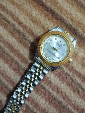 ساعت مچی عقربه ای زنانه مدل دیت جاست