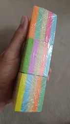 کاغذ یادداشت چسب دار مدل رنگی بدون خط سایز 5x5 سانتی متر بسته 3 عددی