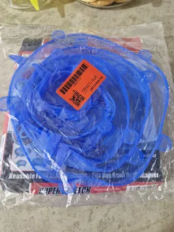 درپوش ظرف مدل سیلیکونی مجموعه 6 عددی