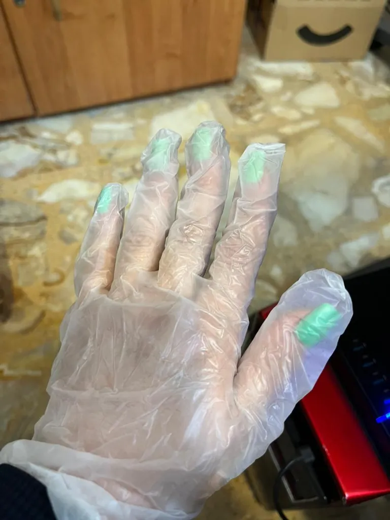 دستکش یکبار مصرف اپ پرفکت مدل ونیل بسته 100 عددی