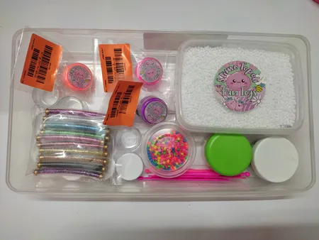 پودر رنگ اسلایم تپلی مدل OrngBl