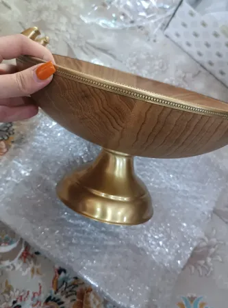 میوه خوری گلد کیش مدل گلدن برد پایه دار سایز متوسط GK829410