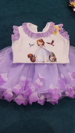 ست تاپ و دامن دخترانه مدل پرنسس سوفیا