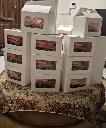 ظرف یکبار مصرف مدل جعبه پذیرایی طرح دفاعیه بسته 10 عددی