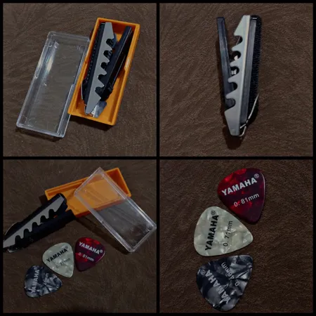 کاپو گیتار مدل بندی کد 7 همراه پیک مجموعه 2 عددی