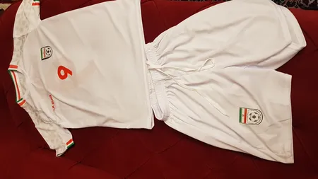ست تی شرت آستین کوتاه و شلوارک ورزشی پسرانه طرح تیم ملی ایران مدل جام جهانی کد 2022