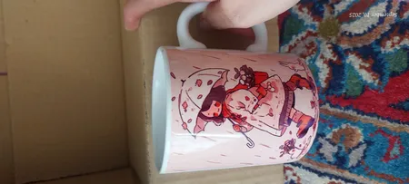 ماگ طرح دخترانه دختر کیوت کد wall-8255