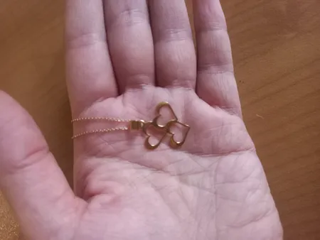 آویز گردنبند طلا 18 عیار زنانه طلای مستجابی مدل قلب کد 68