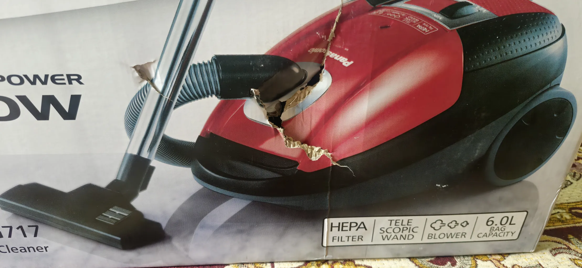 جاروبرقی 2300 وات پاناسونیک مدل MC-CG717