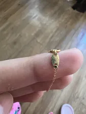 تجریه خرید دستبند طلا 18 عیار زنانه مایا ماهک مدل -MB1334 طرح برگ