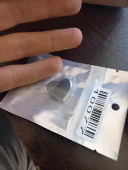 گردنبند زنانه مدل قاب عکس جادویی حرارتی طرح قلب