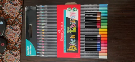 مداد رنگی 36 رنگ فابر کاستل مدل Black Edition