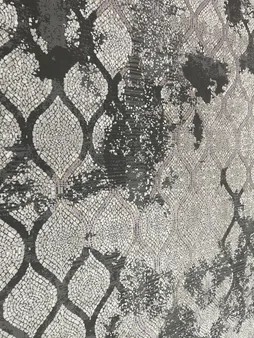 فرش ماشینی طرح colorful کد CO08 زمینه طوسی کرم