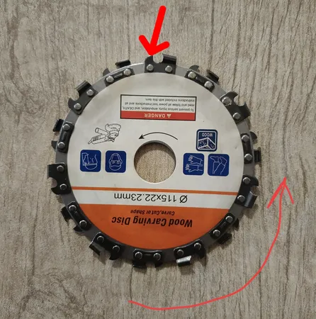 صفحه برش چوب زنجیری تیتان پرو مدل WCD115