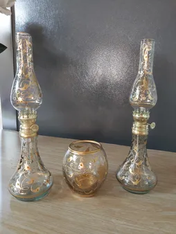 چراغ گردسوز مدل V100 بسته 2 عددی به همراه جاشمعی