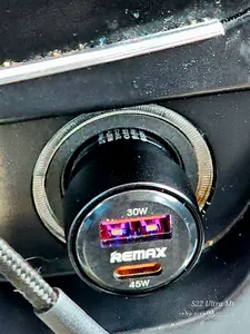 تجریه خرید شارژر فندکی 75 وات دو پورت ریمکس مدل RCC 360