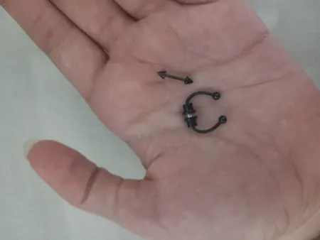 پیرسینگ بینی زنانه پایتخت مدل PS209 مگنتی