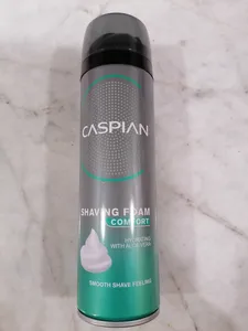 تجریه خرید فوم اصلاح کاسپین مدل کامفورت مناسب پوست های معمولی حجم 200 میلی لیتر