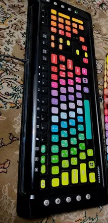 برچسب کیبورد طرح پالت کد 1 با حروف فارسی