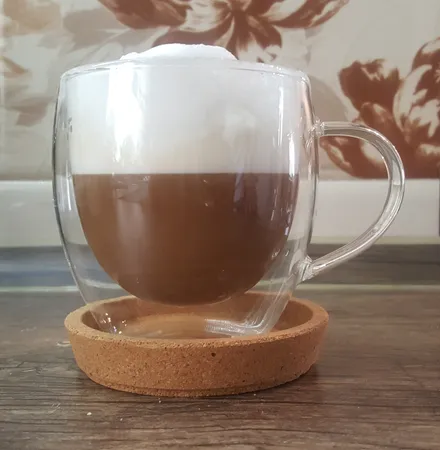 فنجان مدل دوجداره دسته دار کد ۹۰ بسته ۲ عددی