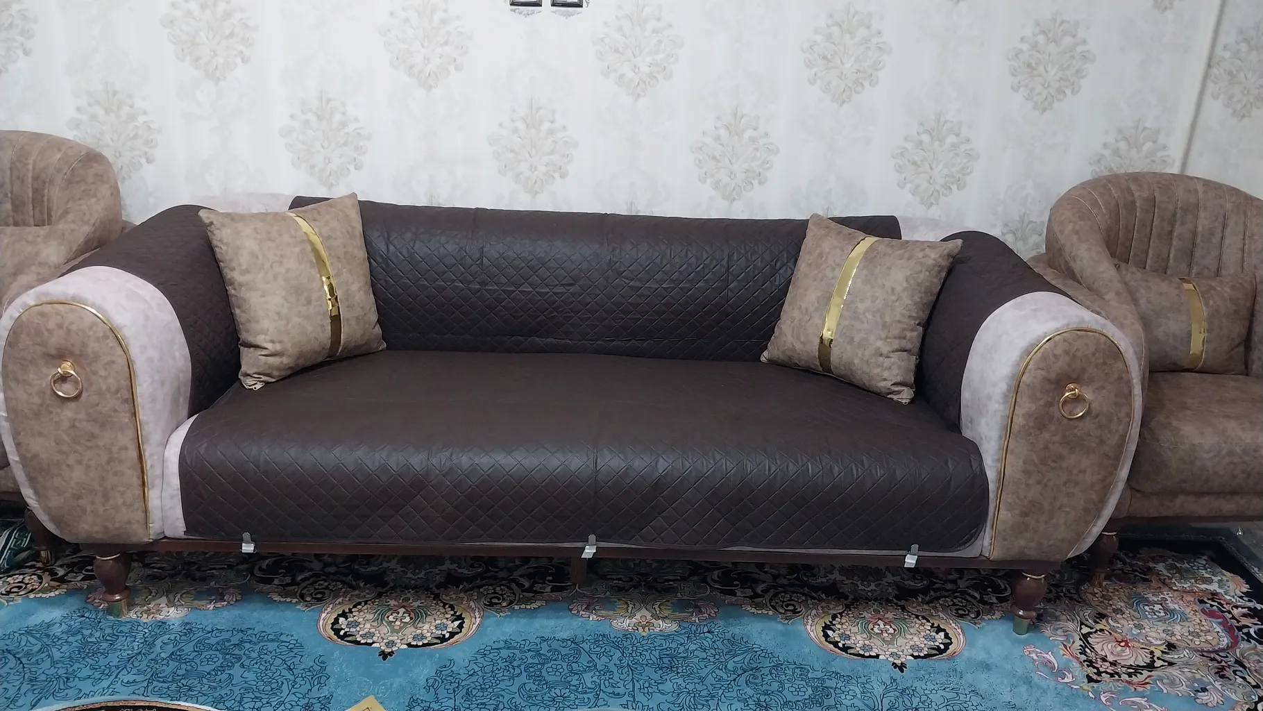 کاور مبل 7 نفره مدل 7-150 مجموعه 4 عددی