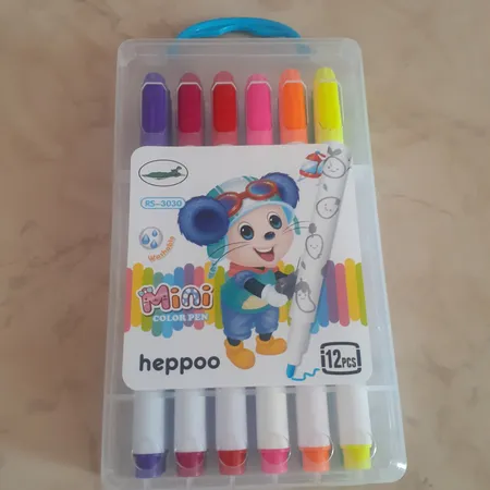 ماژیک رنگ آمیزی 12 رنگ هپو مدل rs کد 3030