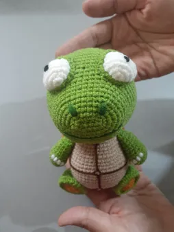 عروسک بافتنی مدل لاک پشت کد 01