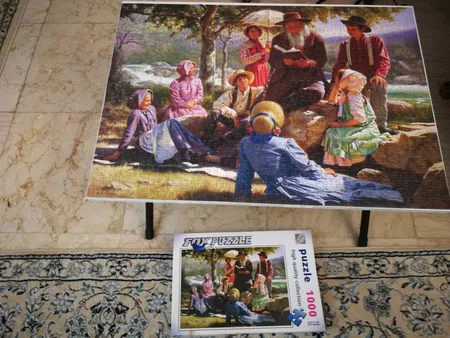 پازل 1000 تکه فاکس پازل طرح مدرسه آفتاب کد 62242